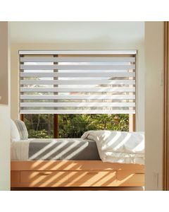 Persiana Double Vision Tela Solar - Branco