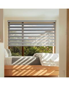 Persiana Double Vision Decorativo - Cinza